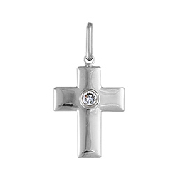 Крест с бриллиантом
