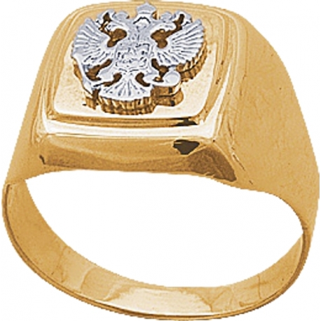 Печатка золотая с гербом России