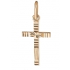 Крест золотой с алмазной обработкой