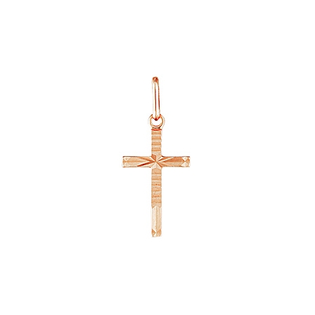 Крест золотой с алмазной обработкой