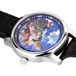 Часы с флорентийской мозаикой карта-панно "Индустрия Социализма" и ремешком